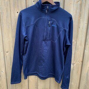 Patagonia Half Zip Sweater Jacket Blue Large